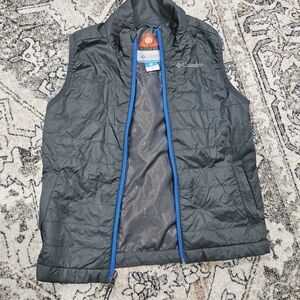 Columbia Kid's Gray Vest with Blue Trim